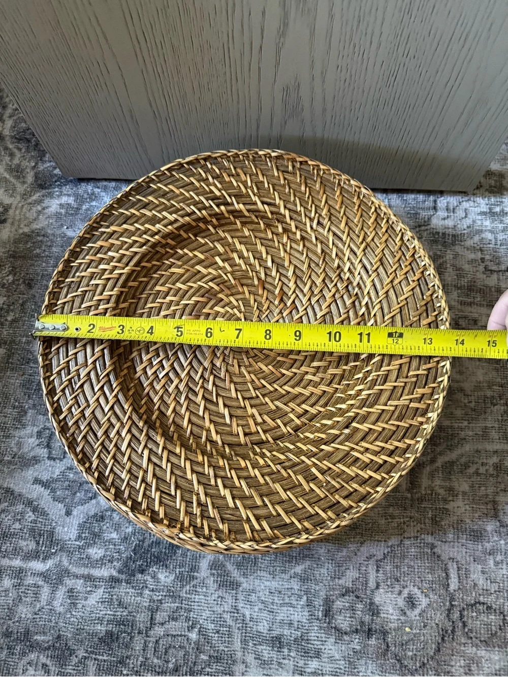 Woven Rattan Charger Plates-Six Total